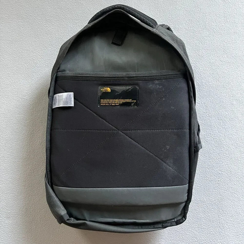 The North Face TNF Gray Magenta Pink Borealis Laptop School Hiking Backpack Bag
